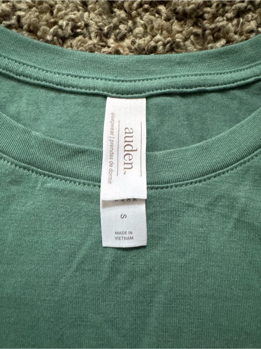 Auden Short Sleeve Crew Neck Top - Teal Green - Picture 2 of 2